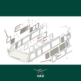 set raamrubbers - UB0995