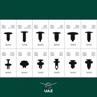 set bekledingclips - UB0506