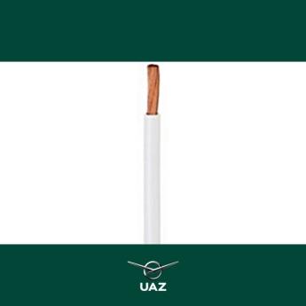 draad 1mm2 wit - UB2957