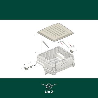 kogelgewricht gasdrukveer tonneau - UB0315