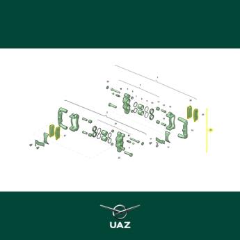 set remblokken voorrem - UB2152