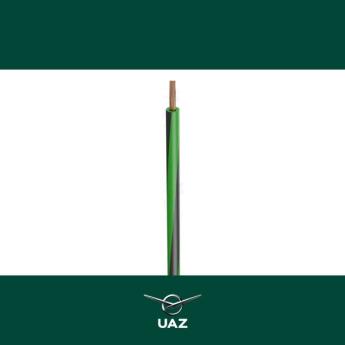 draad 1mm2 groen / zwart - UB2964