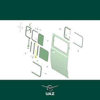 schroef staander klapraam cabine - UB2335