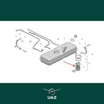 vlotter brandstoftank - UB1322