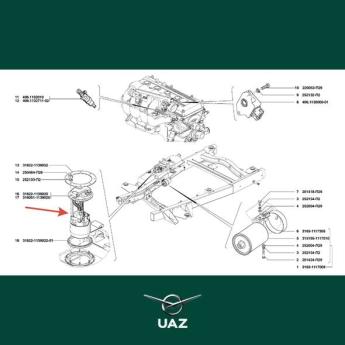 vlotter brandstoftank - UB1325