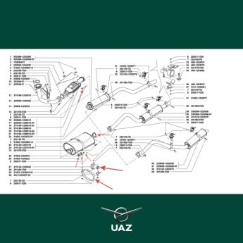montageset uitlaat - UB0158
