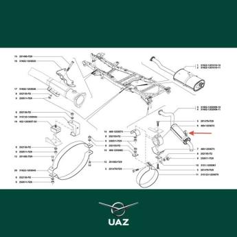 montageset uitlaat - UB1856