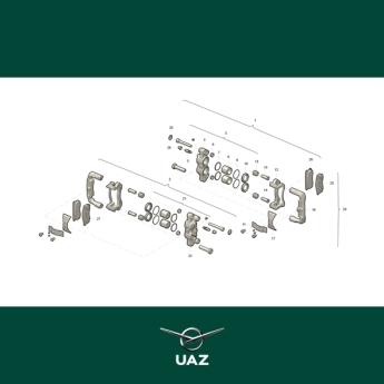 reparatieset remklauw - UB0643
