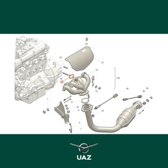 pakking uitlaatspruitstuk - UB0256