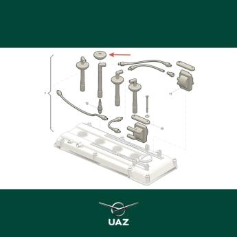 pakking bougiekabel kleppendeksel - UB0309