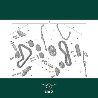 hydraulische kettingspanner - UB2591