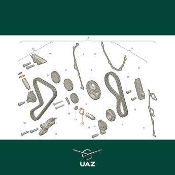pakking kettingspannerdeksel - UB0735