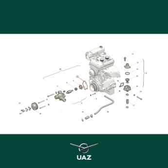 pakking waterpomp - UB0736