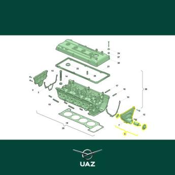 motordeksel cilinderkop - UB1717