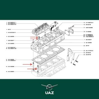 montageset cilinderkop - UB2607