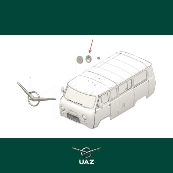 afstandsring logo uaz - UB0173