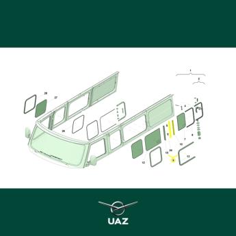 staander klapraam cabine - UB2334