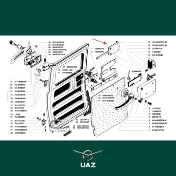 slot cabinedeur - UB0898
