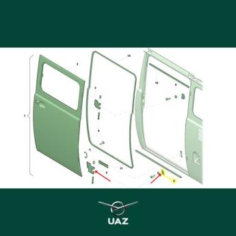 scharnier cabinedeur - UB3298