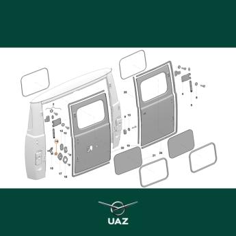 plug vergrendeling achterdeur - UB2589