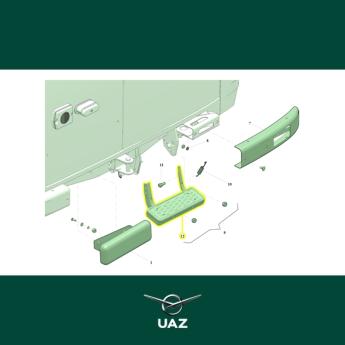opstap achterbumper - UB2282