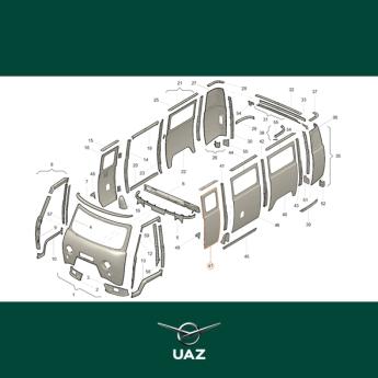 zijpaneel cabine links - UB3248