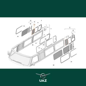 ruit klapraam cabine - UB1234