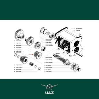 tandwiel versnellingsbak - UB2131