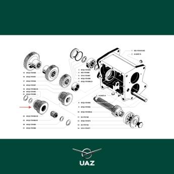 tandwiel versnellingsbak - UB2196