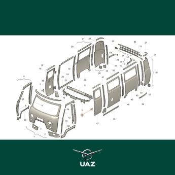 versteviging zijpaneel links - UB3250