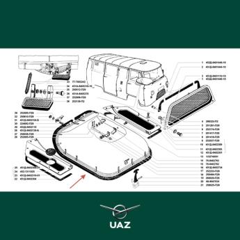 afdichtrubber motorkap - UB0797