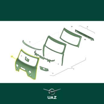 paneel voorzijde carrosserie - UB1642