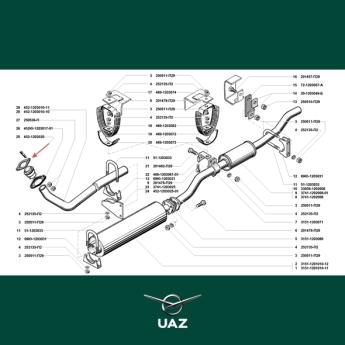 pakking uitlaat - UB0170