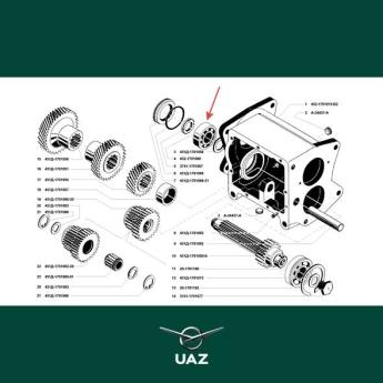 lager versnellingsbak - UB1782