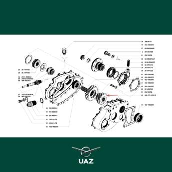 reductietandwiel tussenbak - UB2200