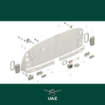 pakking kentekenplaatverlichting - UB0010