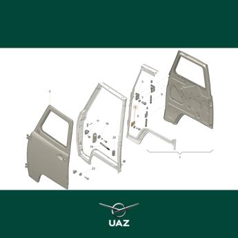 scharnier portier links - UB3158
