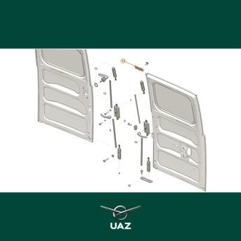 slotplaat achterdeuren - UB1057