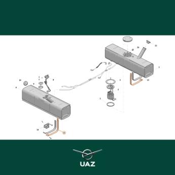 spanband brandstoftank - UB2586