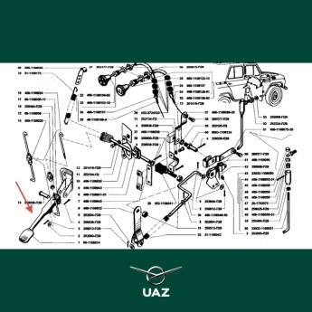 reparatieset gaspedaal - UB1177