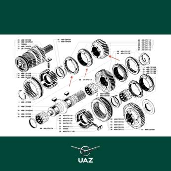 tandwiel versnellingsbak - UB2771