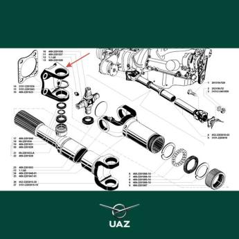 u-beugel cardanas - UB1773