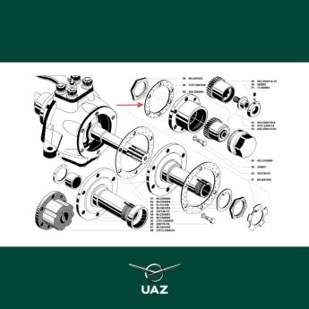 pakking naafaandrijfflens - UB0570