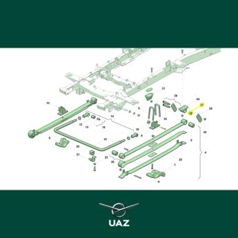 set ophangrubbers veerschommel - UB2119