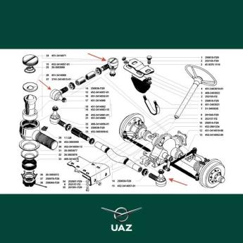stuurkogel links - UB1795