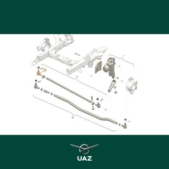 stuurkogel links - UB0155