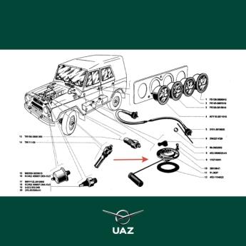 vlotter brandstoftank - UB2774