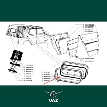 achterruit softtop- UB2834