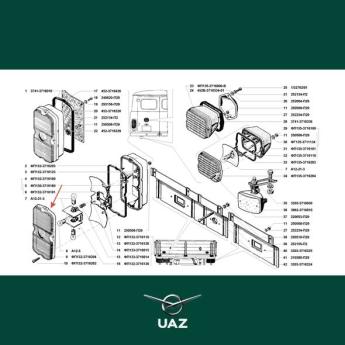 kap achterlicht - UB0278