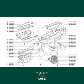 ventilatormotor verwarming - UB1999